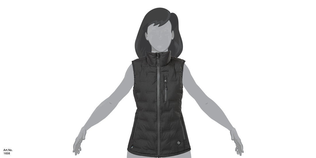 KATLA HEATED PUFFER VEST SIZE CHART