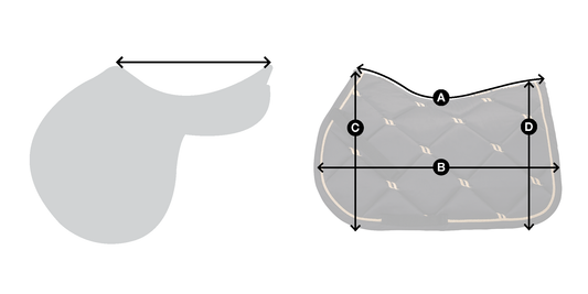 SIZE CHART SADDLE PAD JUMPING