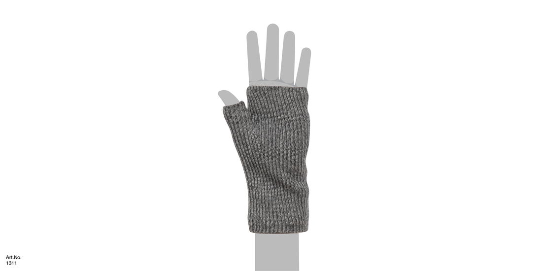 ASH KNITTED WRIST GAITERS SIZE CHART