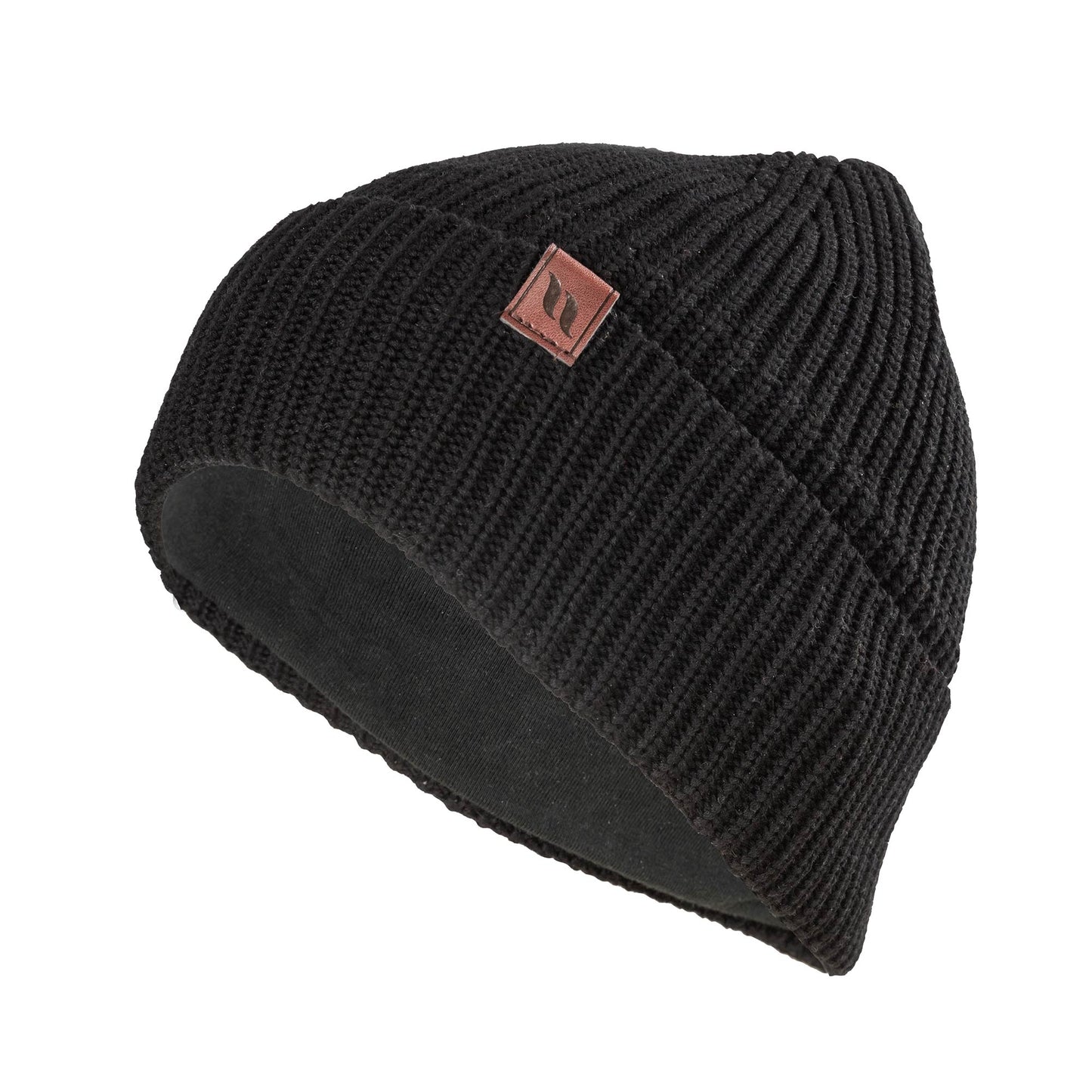 "Mason" Katoenen Beanie met Omslag
