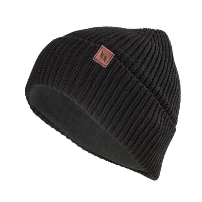"Mason" Katoenen Beanie met Omslag