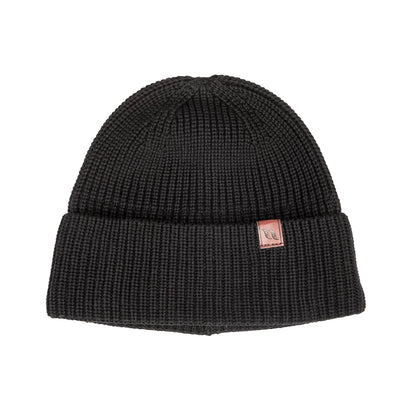 "Mason" Katoenen Beanie met Omslag