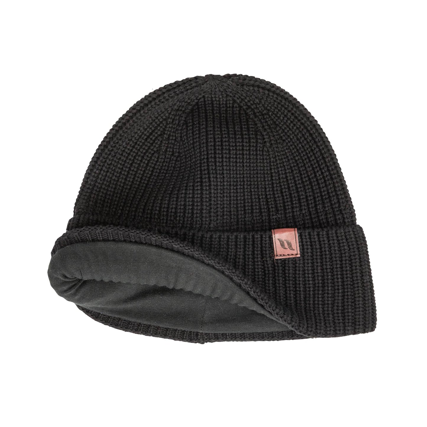 "Mason" Katoenen Beanie met Omslag