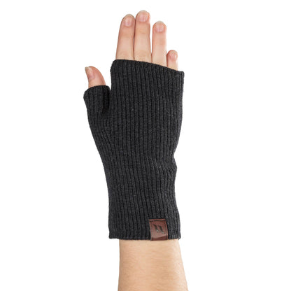 "Ash" Knitted Fingerless Mittens