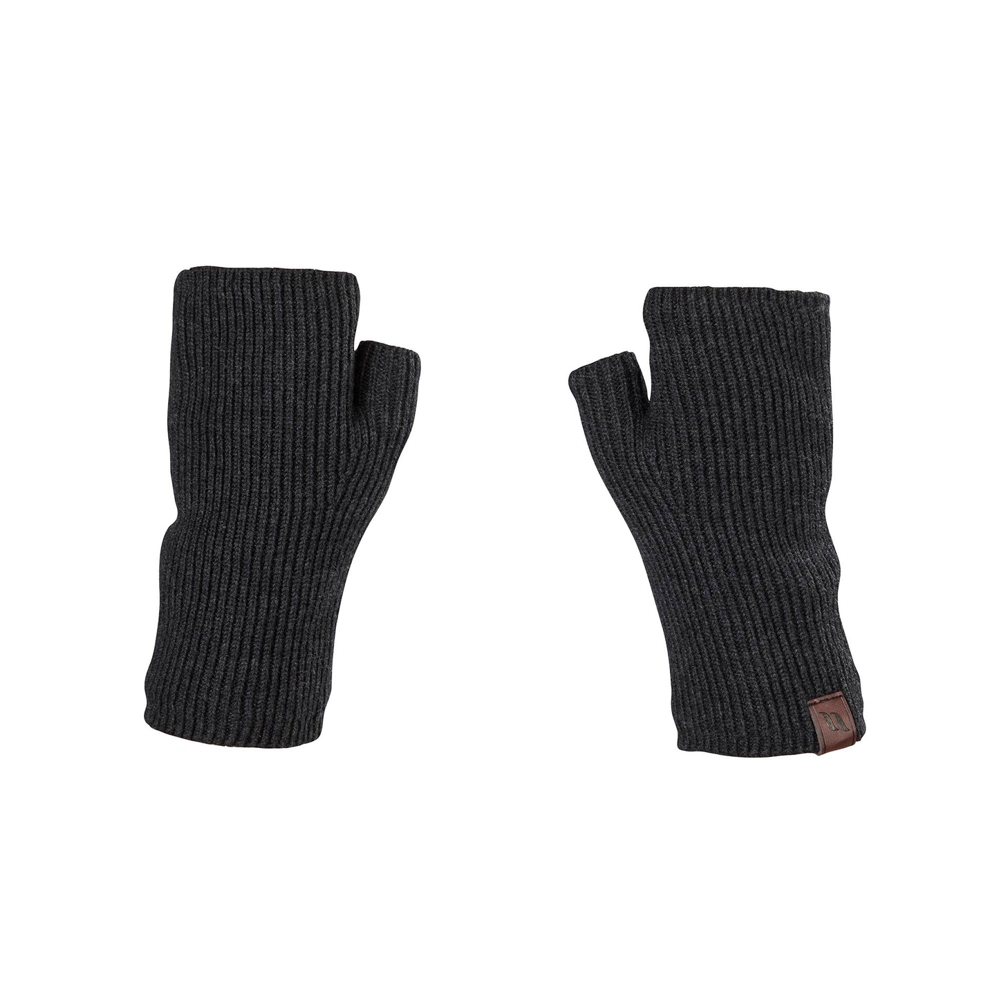 "Ash" Knitted Fingerless Mittens