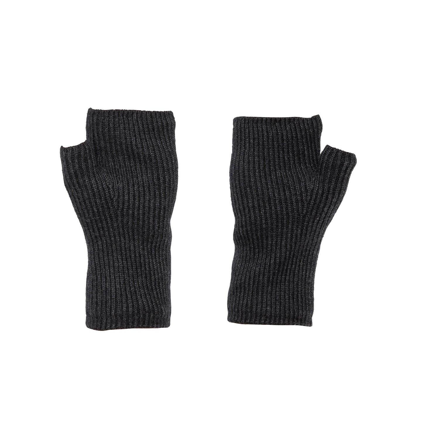 "Ash" Knitted Fingerless Mittens