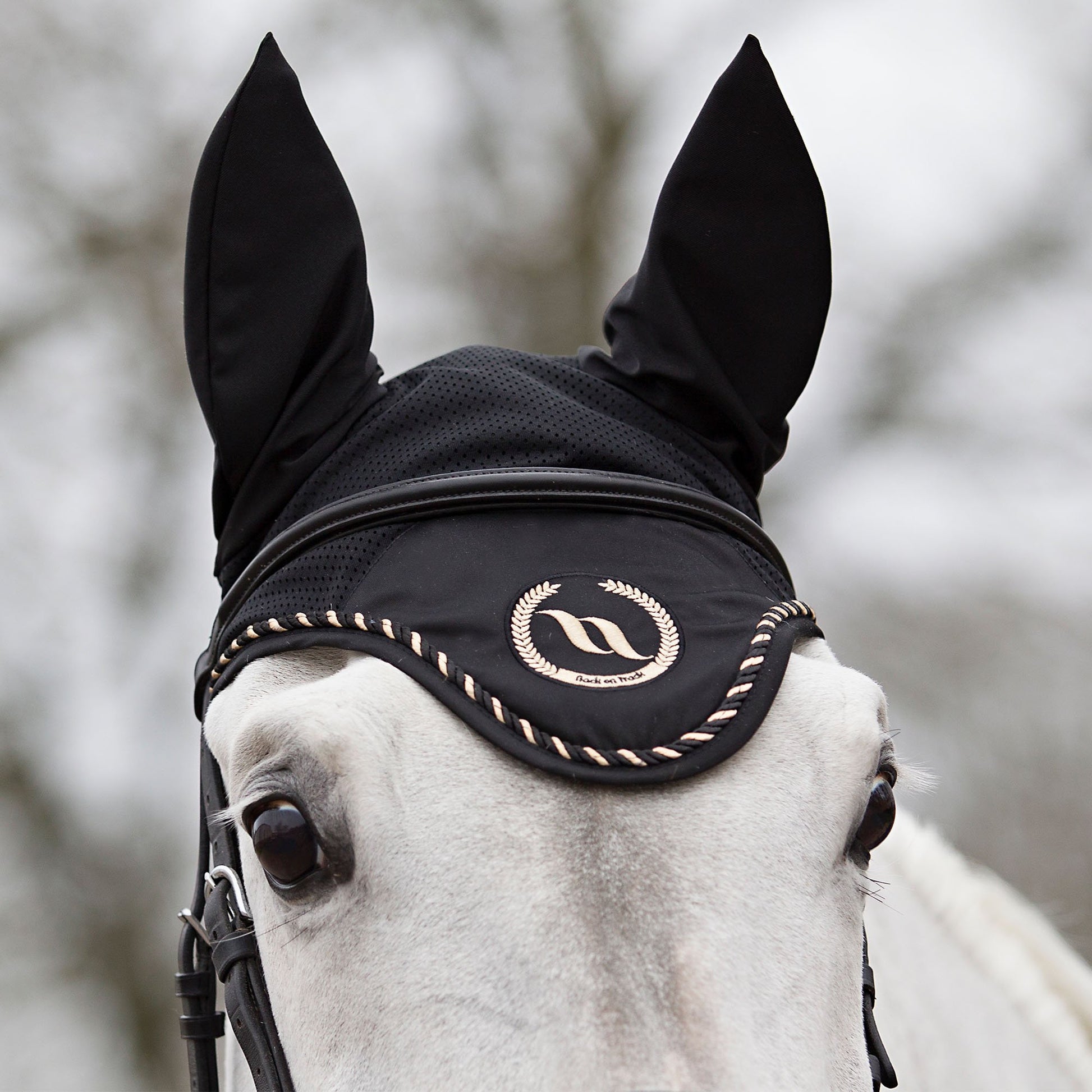 Horse Bonnet Taye, Svart Full - Back on Track Sverige (5300130480283)