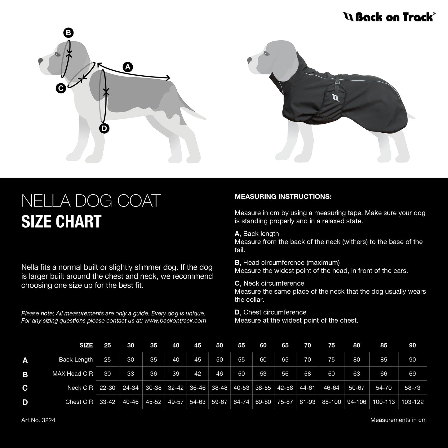 "Nella" All Weather Dog Coat